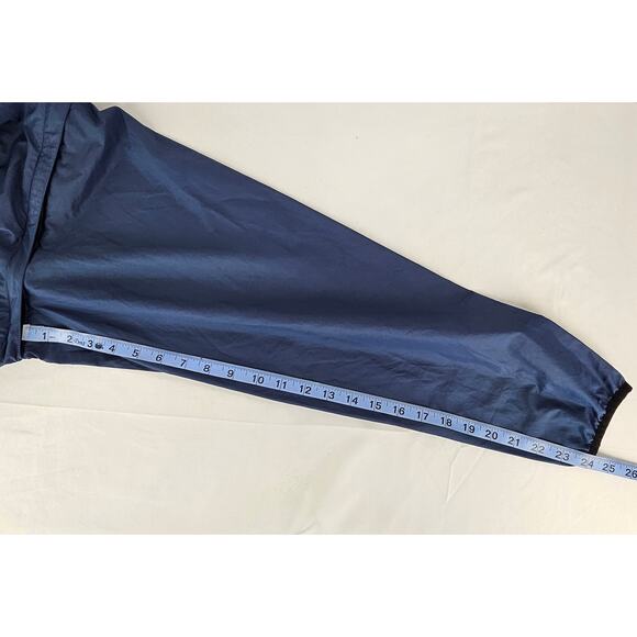 TREK MEN'S BLUE CYCLING WIND BREAKER SIZE XL BLUE FLEECE COLLAR/REFLECTIVE TRIM - Picture 15 of 15